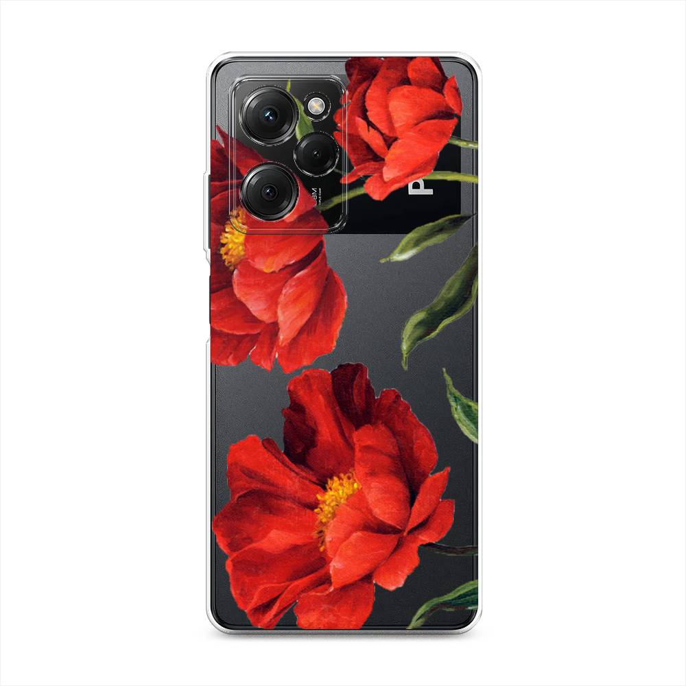 

Чехол Awog на Poco X5 Pro 5G "Красные маки", Красный, 318050-8