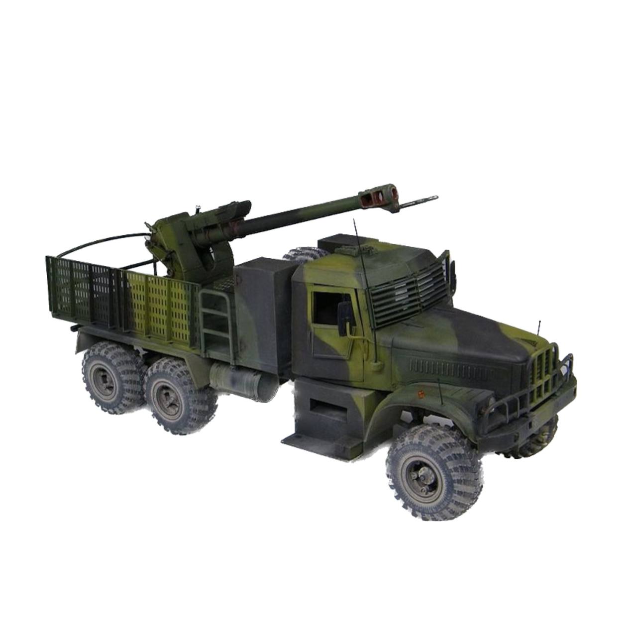 

MMF35021 КРАЗ-255Б Тяжлый грузовик с установленной в кузове 122 мм гаубицей Д-30, СССР-Рос