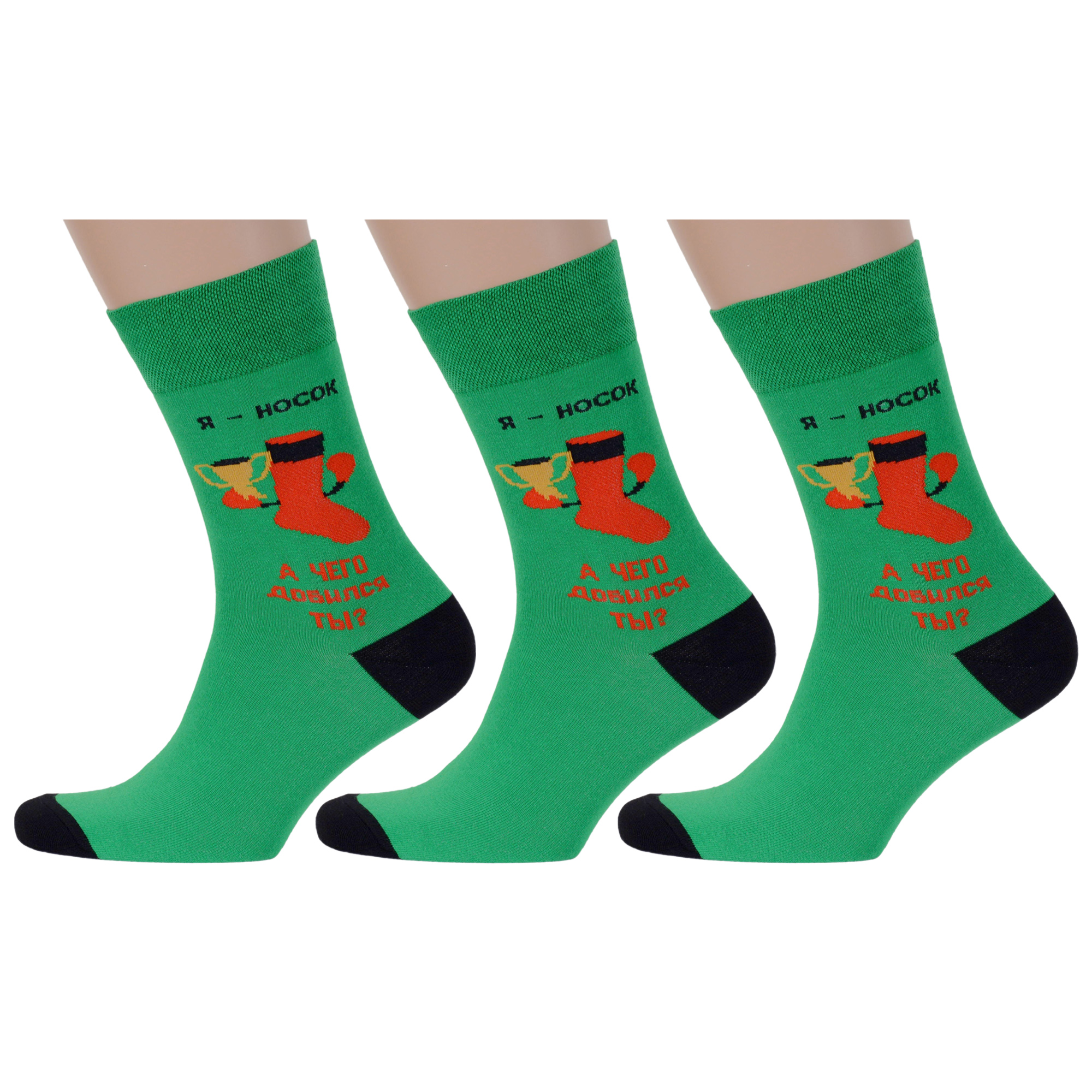 

Комплект носков мужских MoscowSocksClub msk3-М10 зеленых 27, Зеленый, msk3-М10