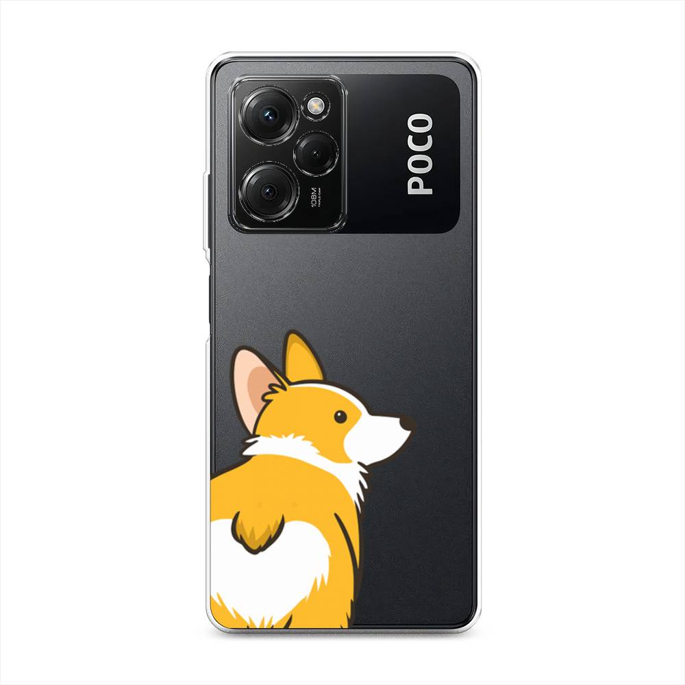 

Чехол Awog на Poco X5 Pro 5G "Корги следуй за мной", Желтый;бежевый;белый, 318050-2