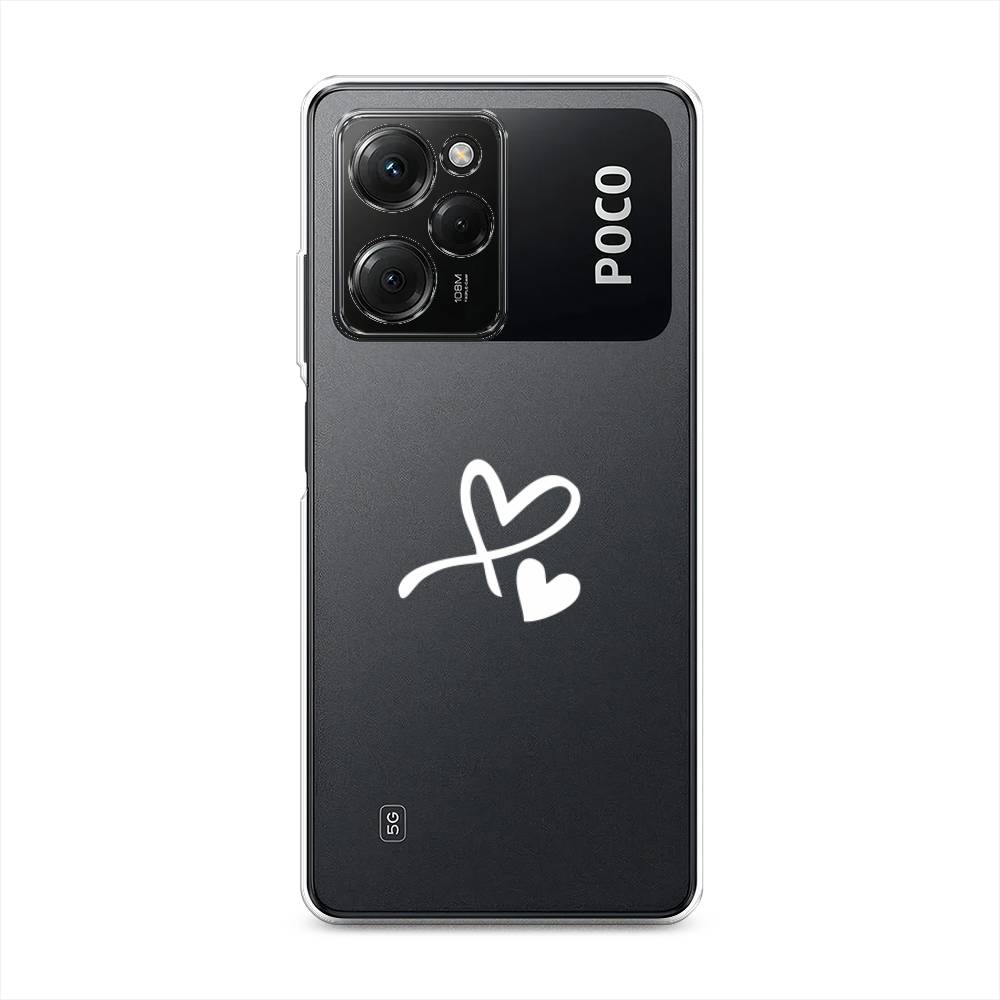 

Чехол Awog на Poco X5 Pro 5G "Сердечко минимализм", Белый, 318050-6