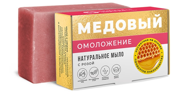 фото Мыло медовое омоложение, 100г дом природы