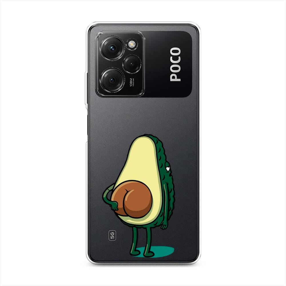 

Чехол Awog на Poco X5 Pro 5G "Попа авокадо", Зеленый;коричневый, 318050-10