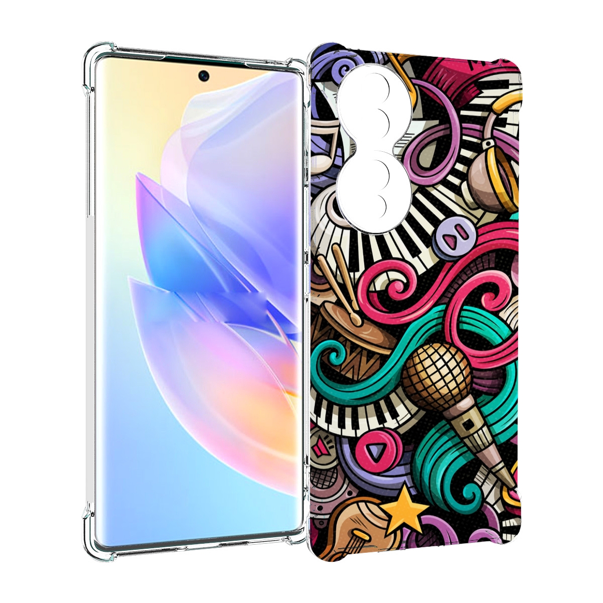 

Чехол MyPads любимая-музыка для Honor 70, Прозрачный, Tocco