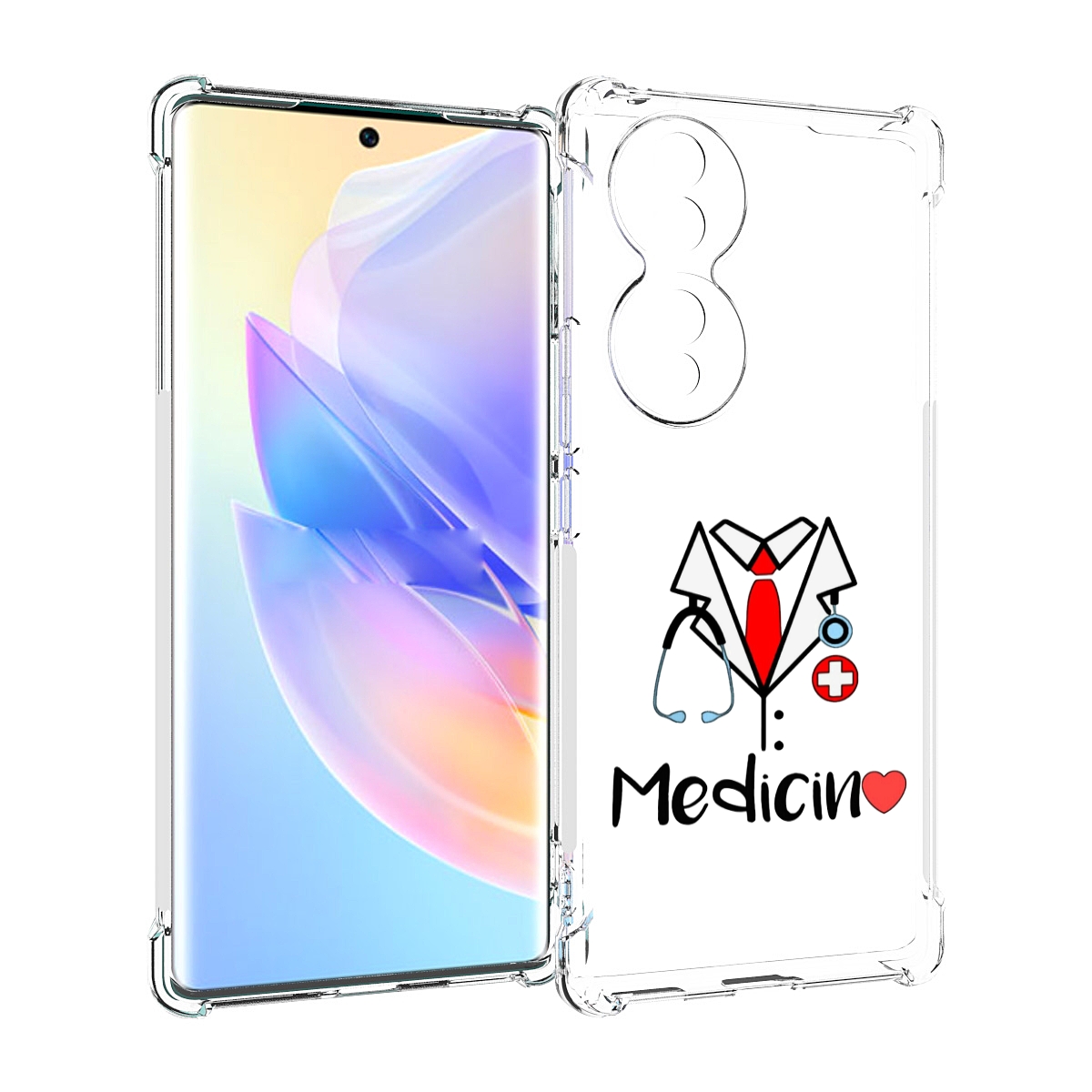 

Чехол MyPads любимая медецина для Honor 70, Прозрачный, Tocco