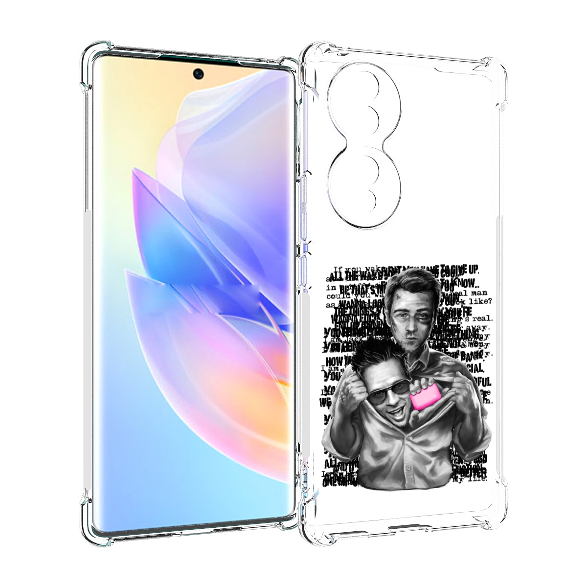 

Чехол MyPads бойцовский клуб для Honor 70, Прозрачный, Tocco
