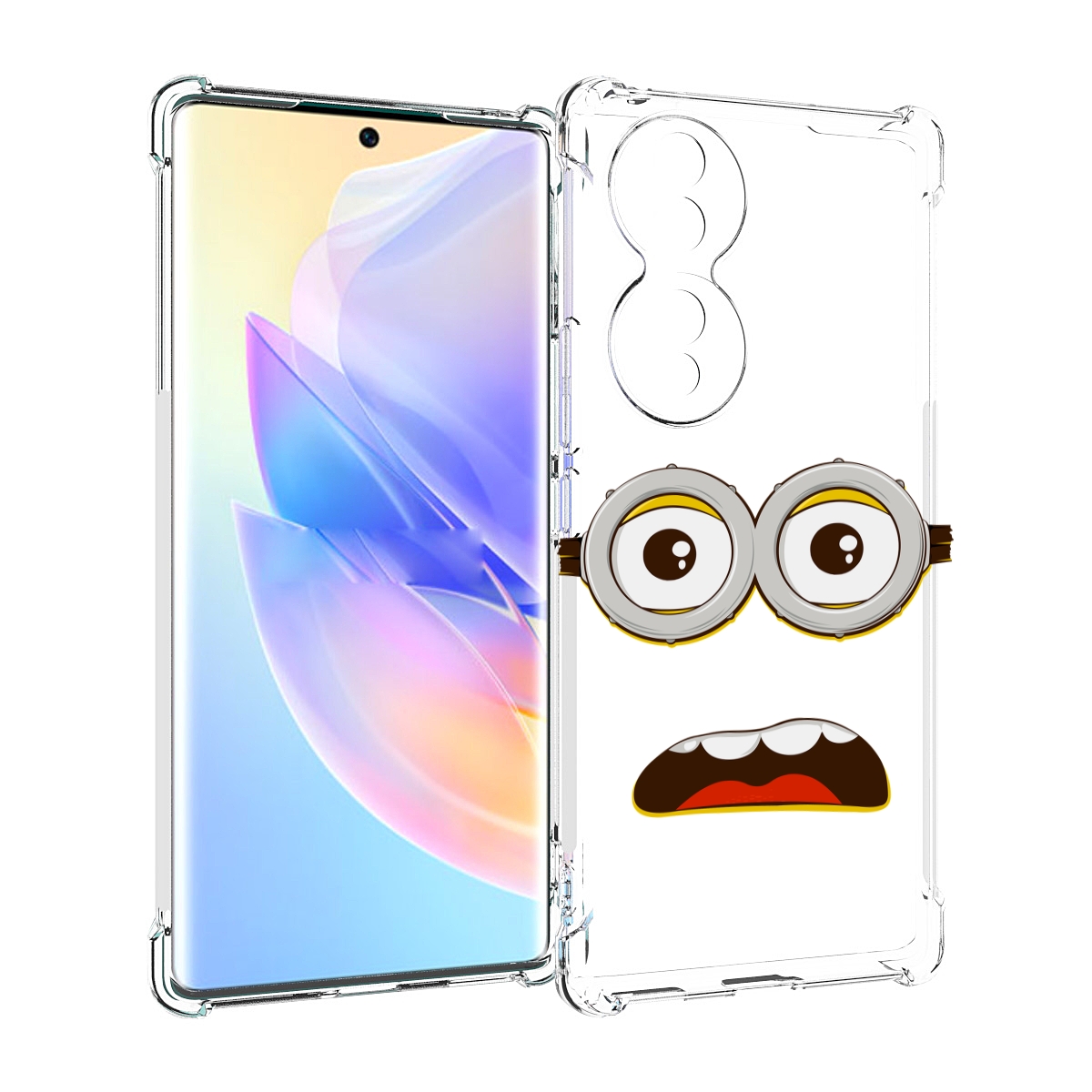 

Чехол MyPads лицо-миньона для Honor 70, Прозрачный, Tocco