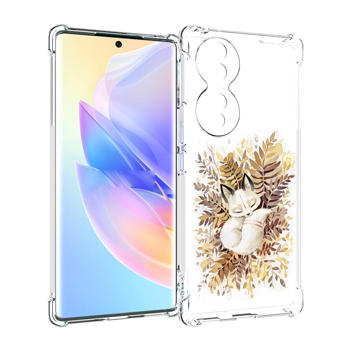 

Чехол MyPads лисенок в траве для Honor 70, Прозрачный, Tocco