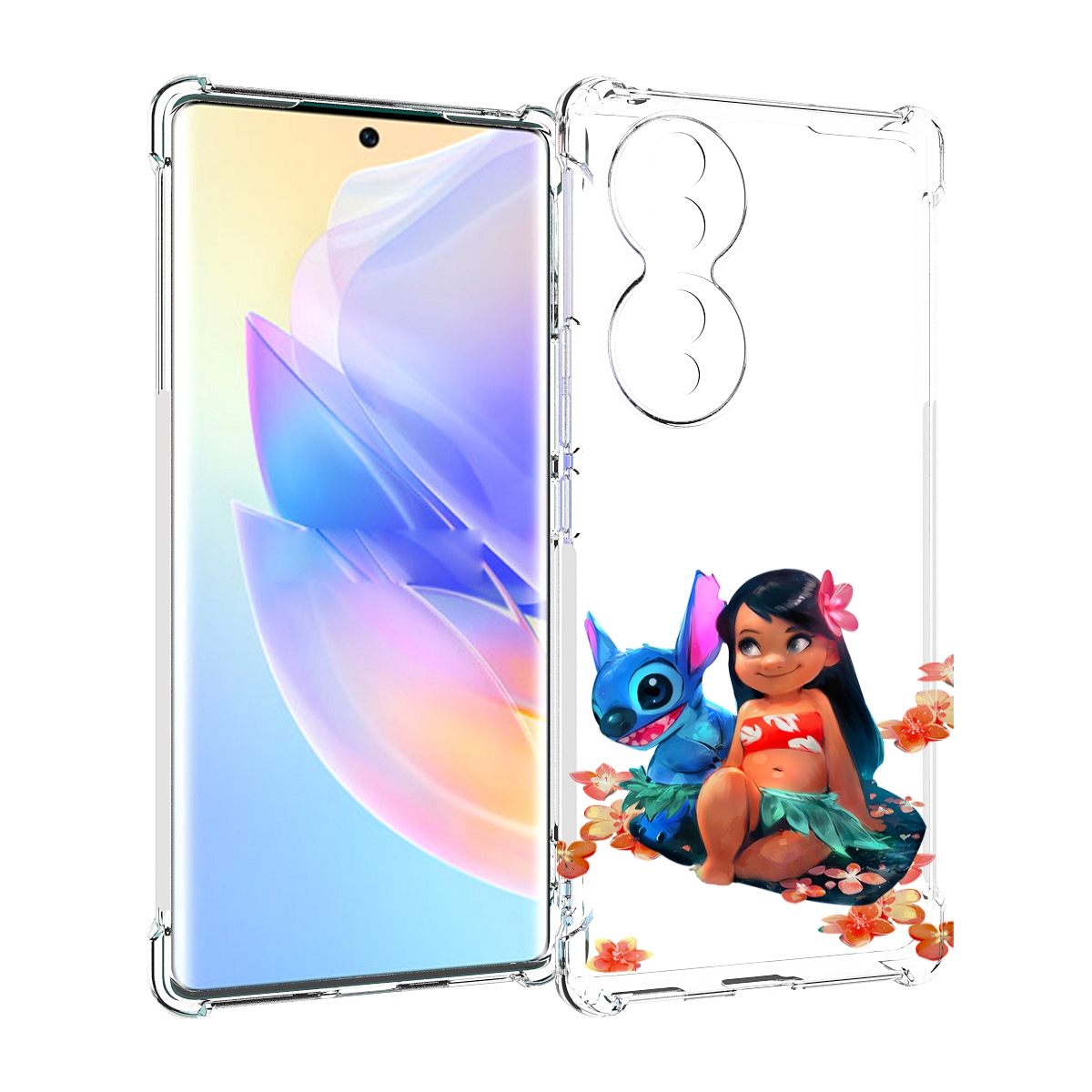 

Чехол MyPads лила-и-стич детский для Honor 70, Прозрачный, Tocco