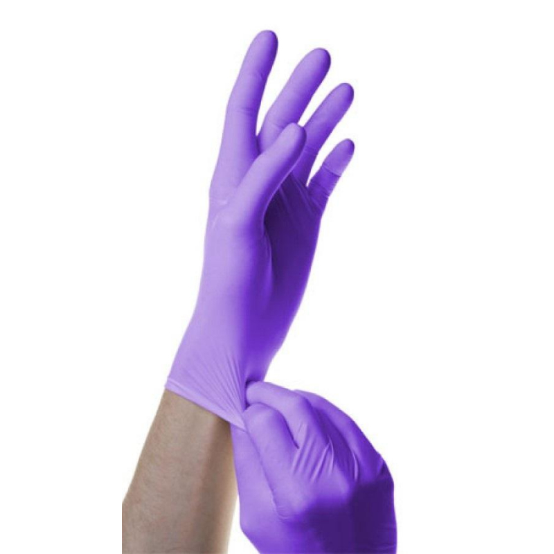 Перчатки медицинские SFM Hospital Products SUPERSOFT M фиолетовый 100 пар