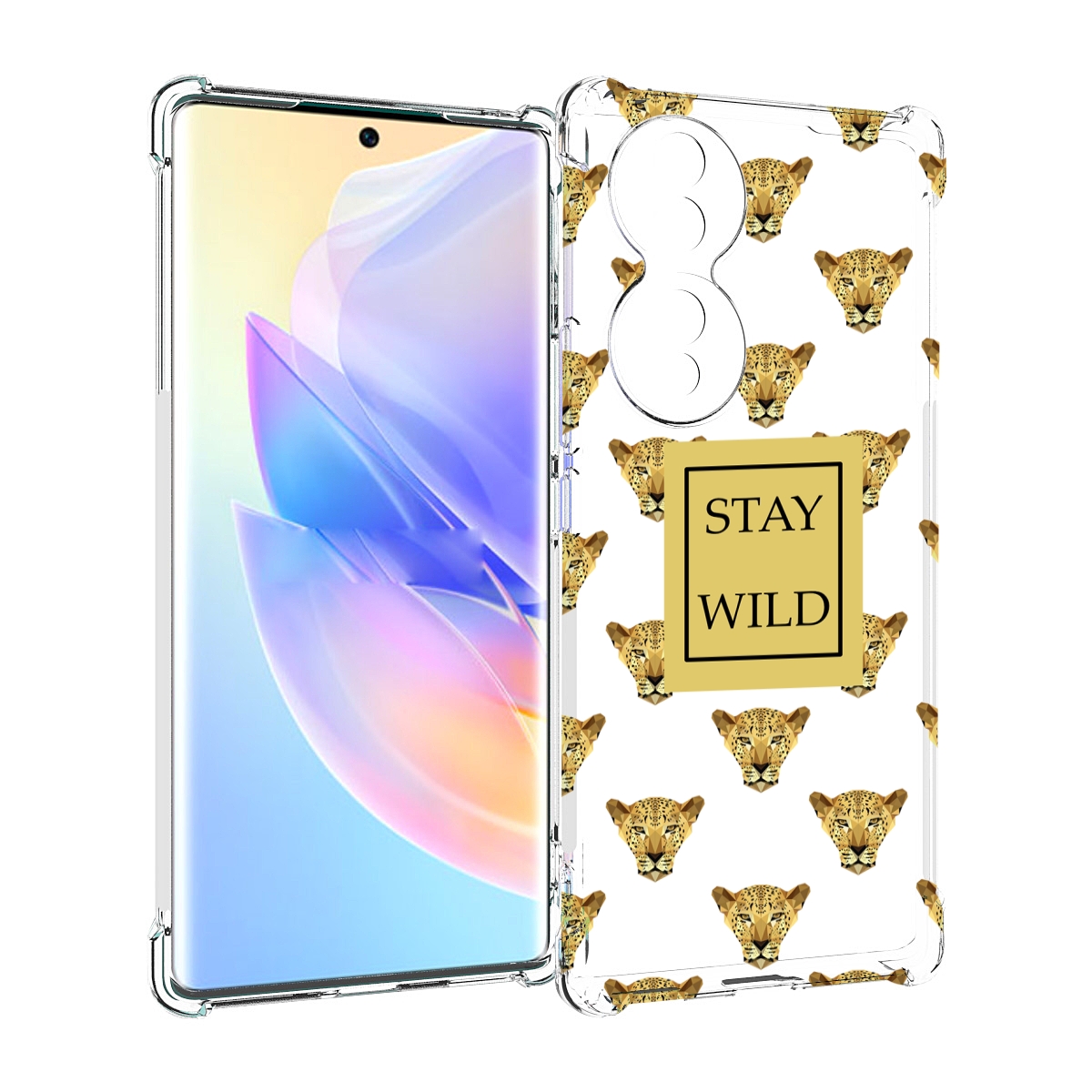 

Чехол MyPads леопард-вайлд для Honor 70, Прозрачный, Tocco