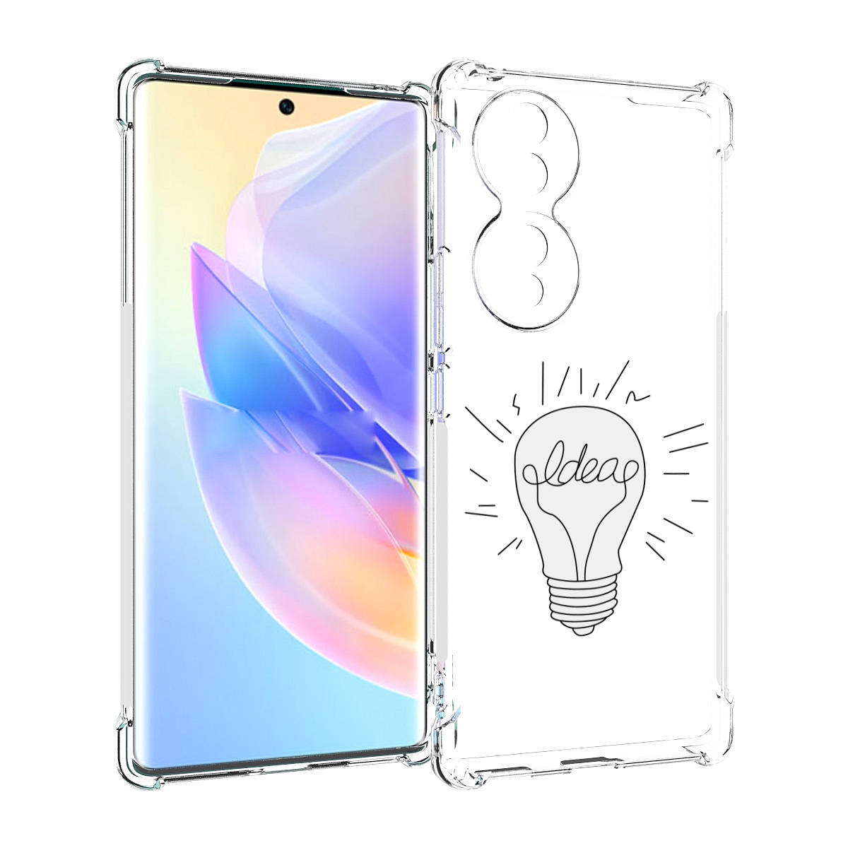 Чехол MyPads лампочка-с-идеей для Honor 70