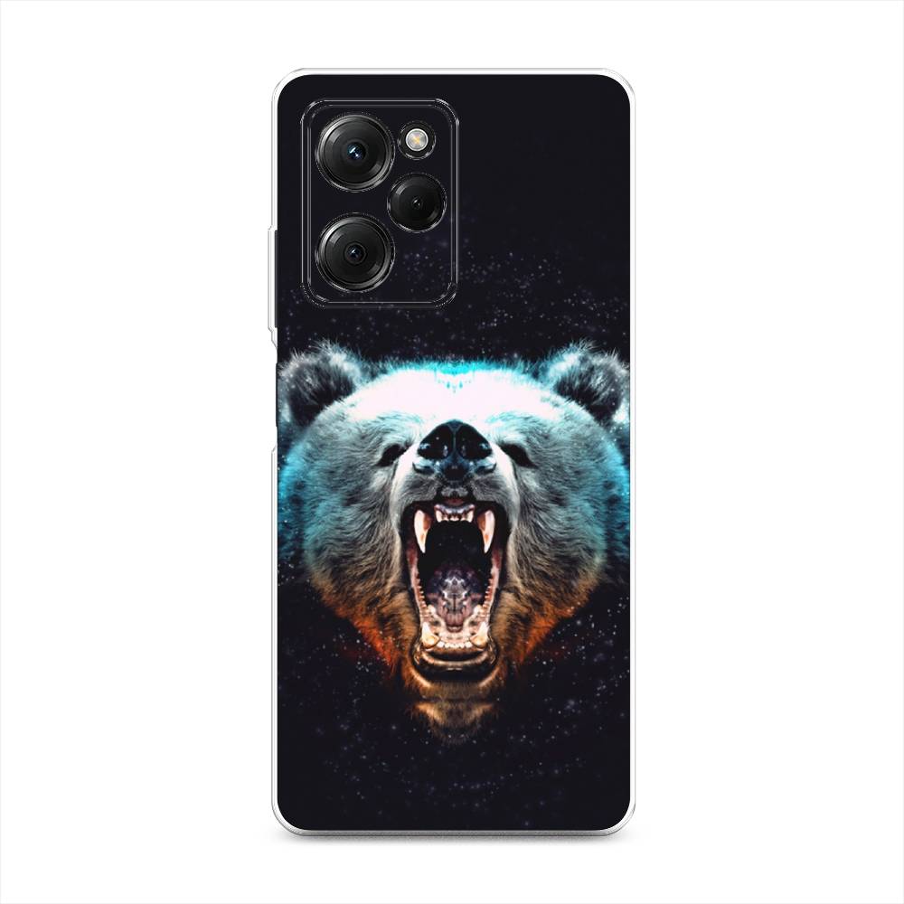 

Чехол Awog на Poco X5 Pro 5G "Медведь", Коричневый;голубой;черный, 318050-2