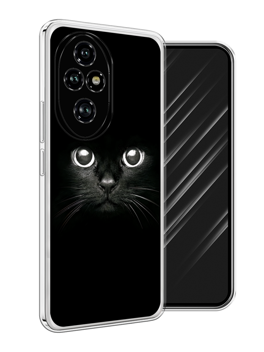 

Чехол Awog на Honor 200 Pro "Взгляд черной кошки", Черный;белый;серый, 6124850-1