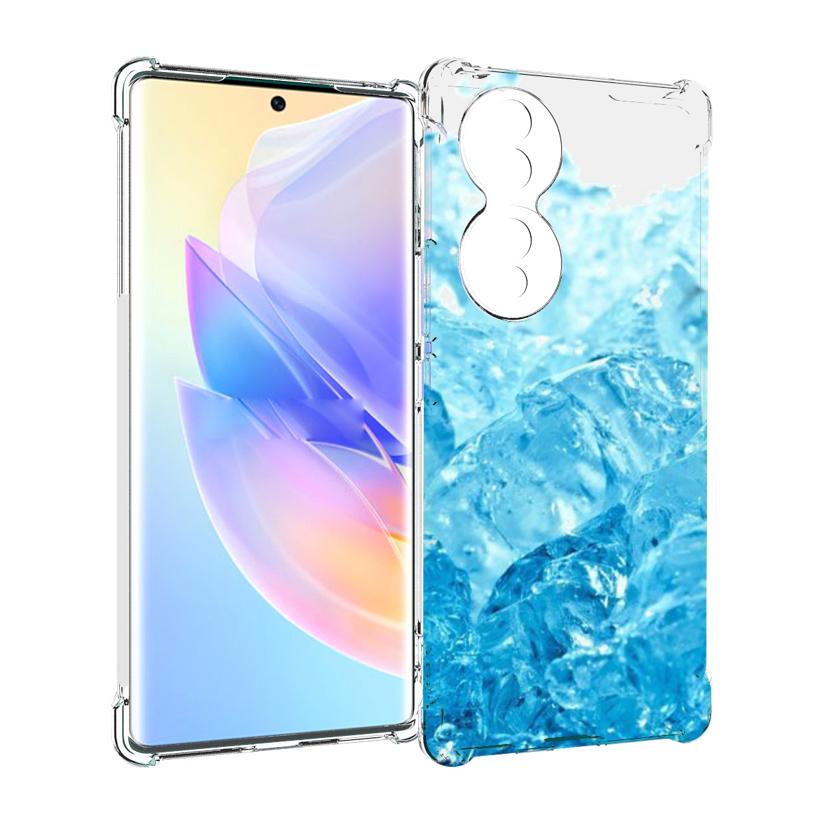 

Чехол MyPads кусочки-льда для Honor 70, Прозрачный, Tocco