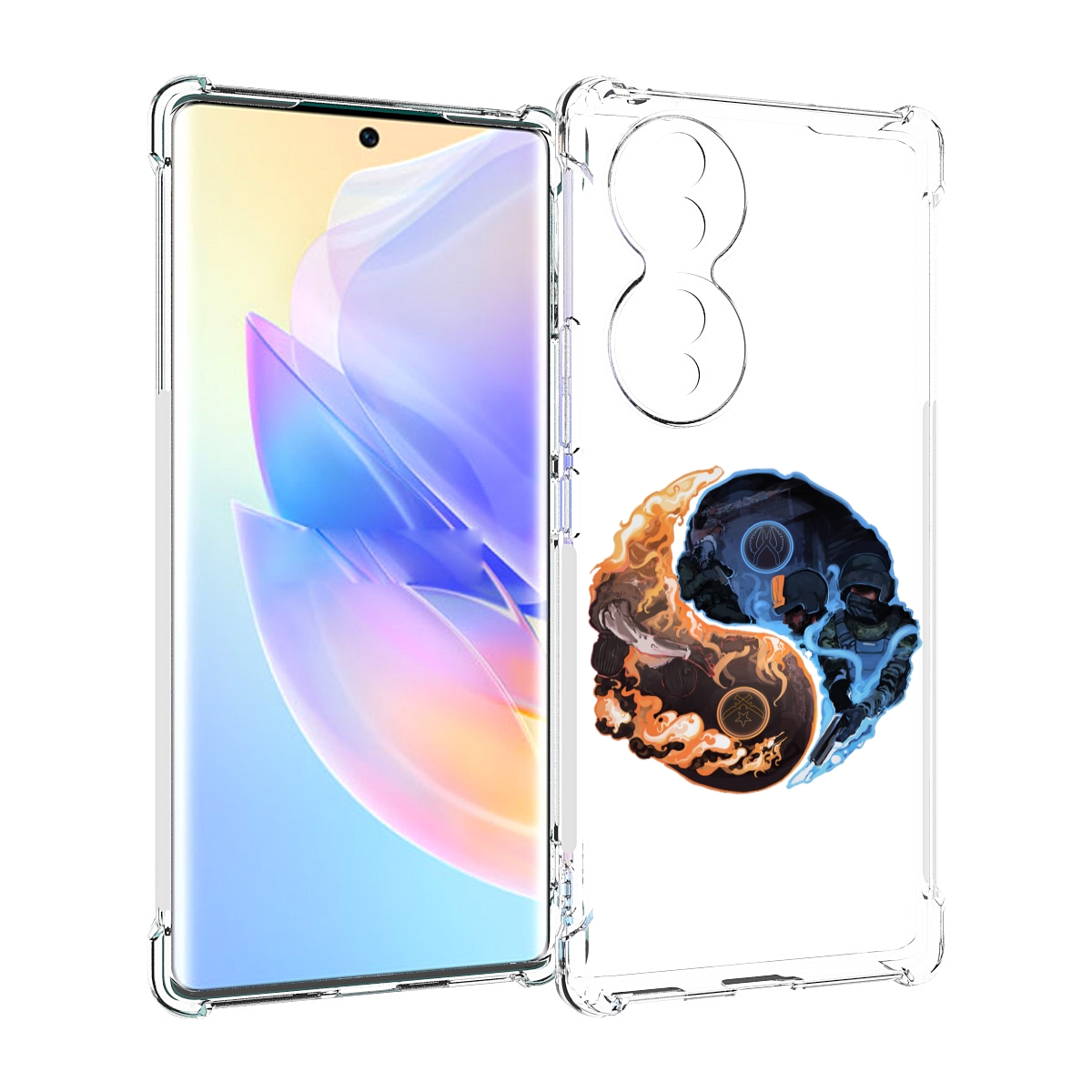 

Чехол MyPads кс-го-инь-янь для Honor 70, Прозрачный, Tocco