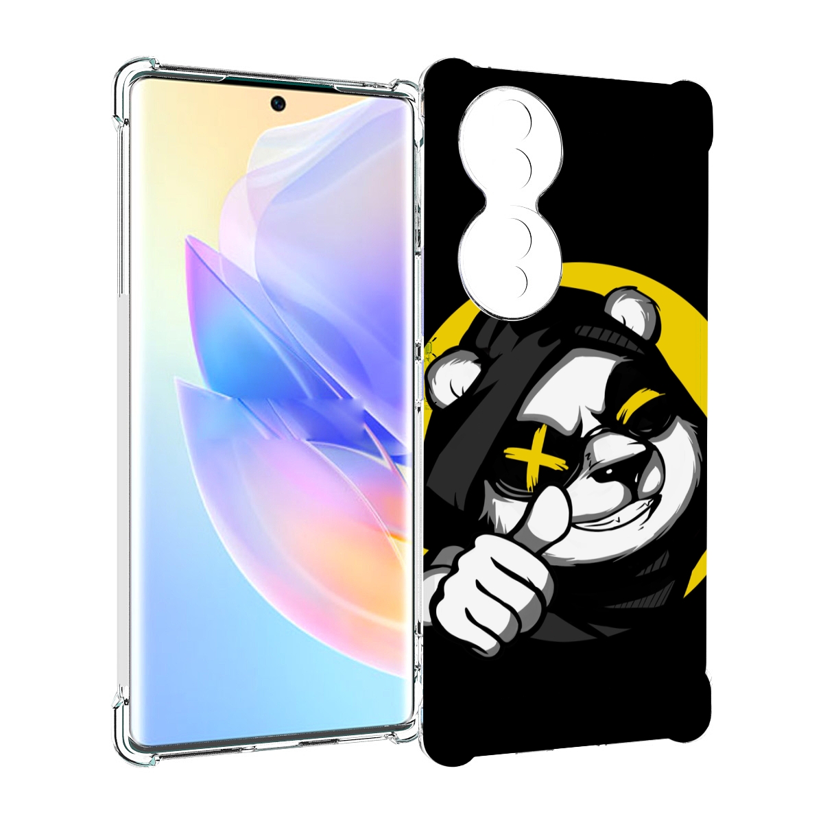 

Чехол MyPads крутая пандочка ок для Honor 70, Прозрачный, Tocco