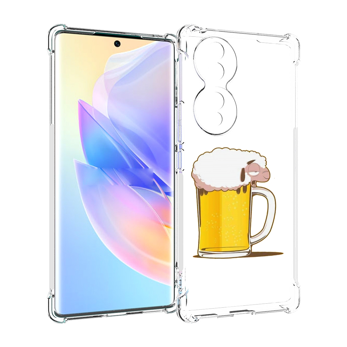 

Чехол MyPads кружка пива для Honor 70, Прозрачный, Tocco