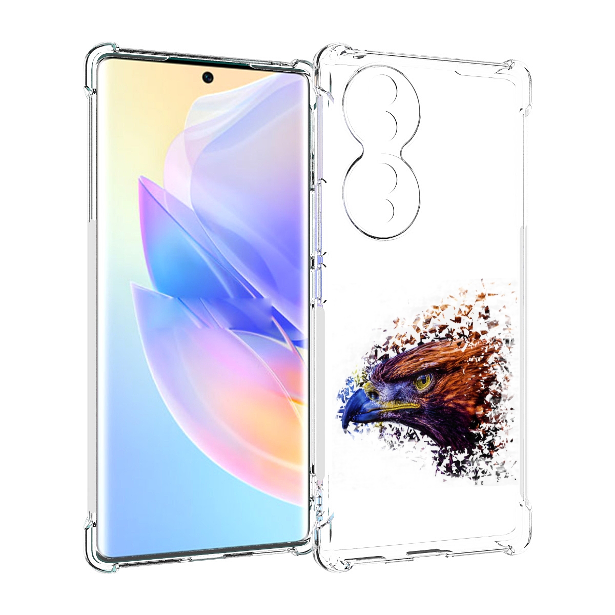 

Чехол MyPads красочный орел для Honor 70, Прозрачный, Tocco