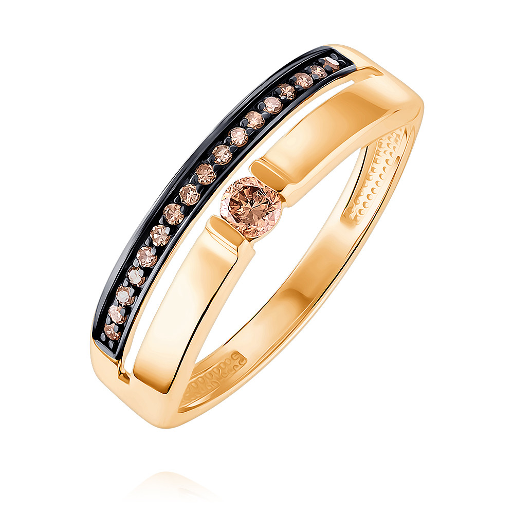 

Кольцо из красного золота с бриллиантом р.  ADAMAS 14038392/01-А50Ч-425, 14038392/01-А50Ч-425