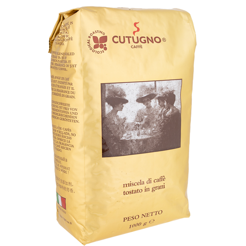 Кофе в зёрнах Cutugno Oro, 80% Arabica, обжарка средняя, 1 кг