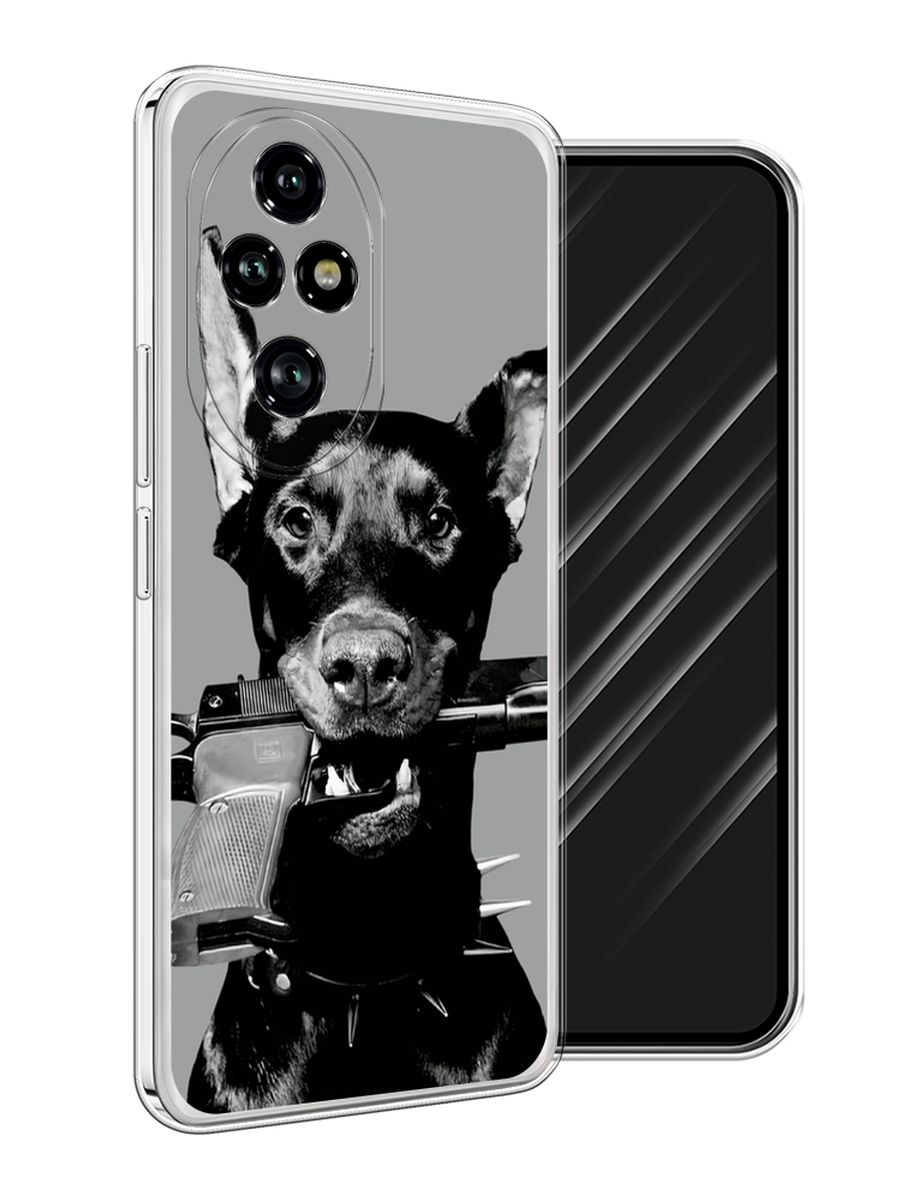 

Чехол Awog на Honor 200 Pro "Доберман", Серый, 6124850-1