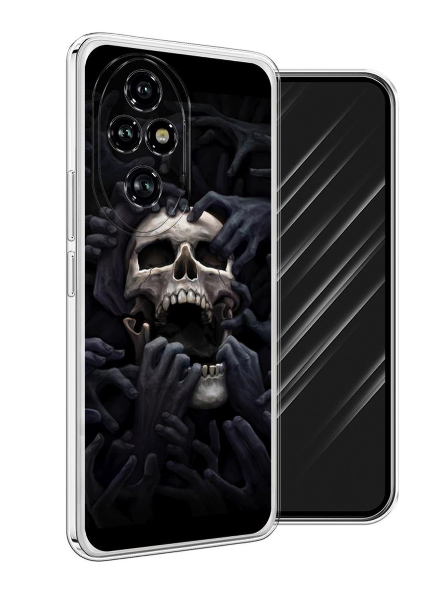 

Чехол Awog на Honor 200 Pro "Череп 29", Черный;серый, 6124850-1