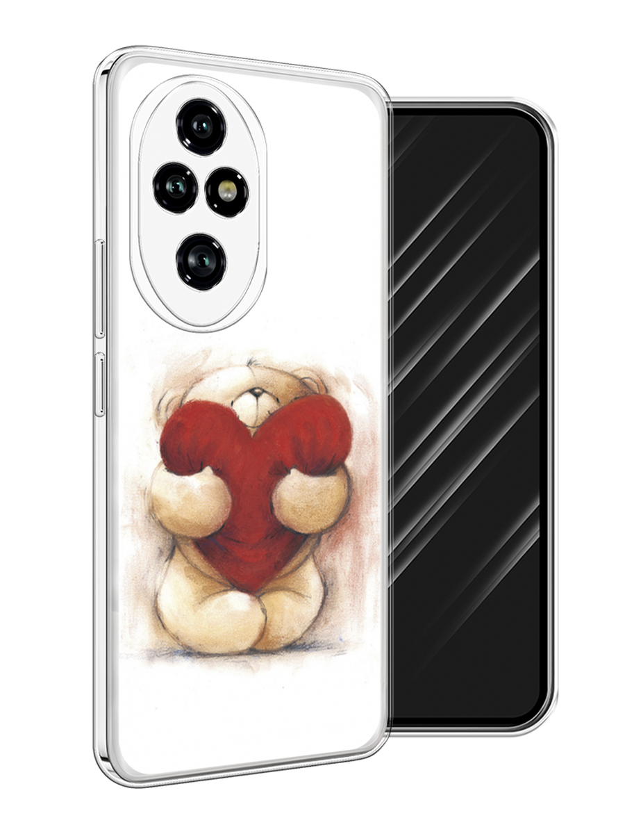 

Чехол Awog на Honor 200 Pro "Мишка с сердцем 1", Белый;бордовый;бежевый, 6124850-1