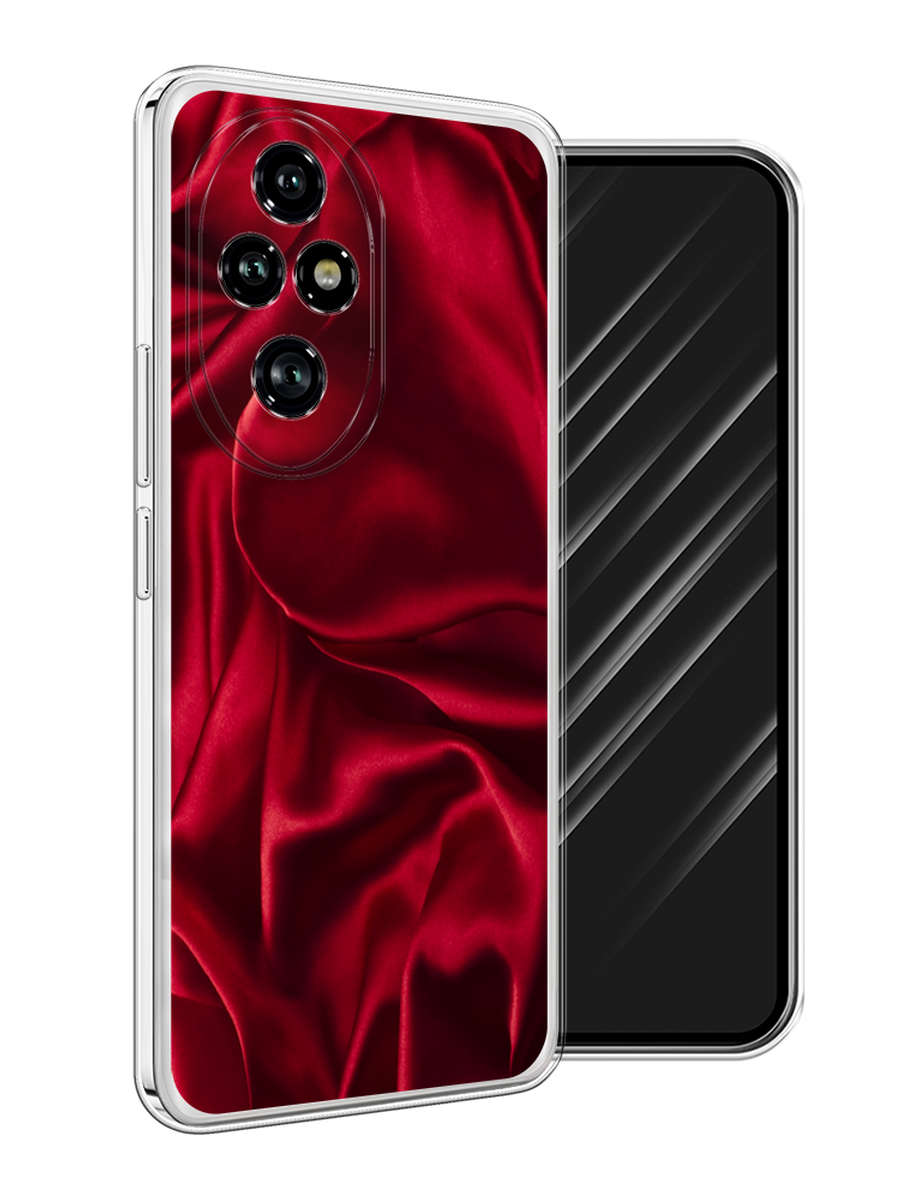 

Чехол Awog на Honor 200 Pro "Текстура красный шелк", 6124850-1