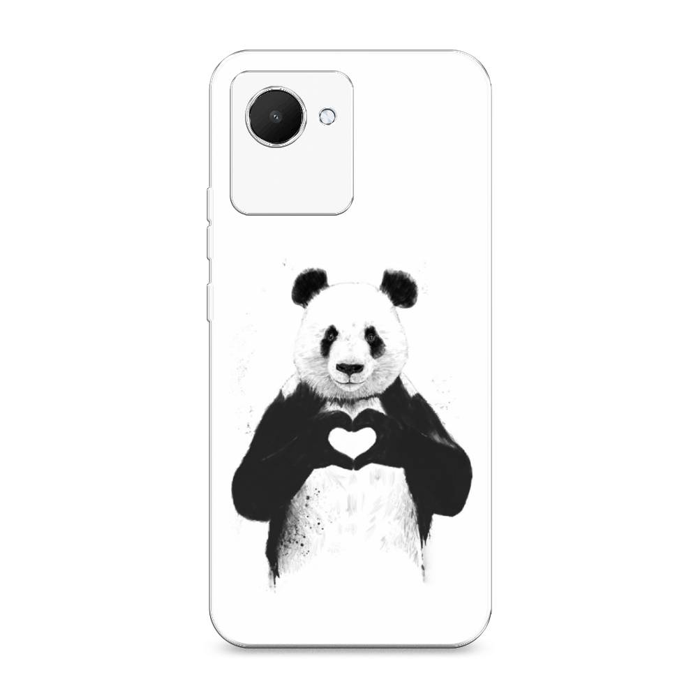 

Силиконовый чехол "Панда love" на Realme C30, Разноцветный, 2510550-10