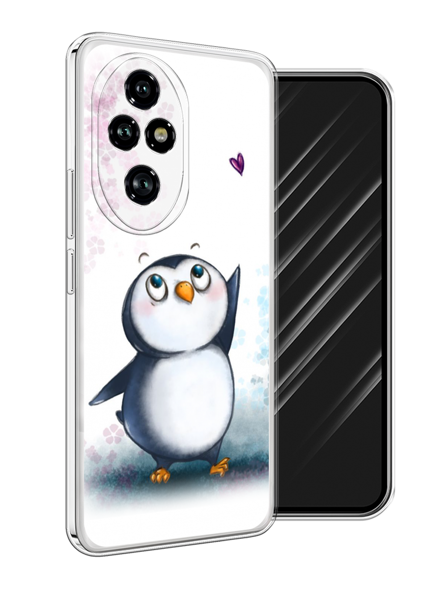 

Чехол Awog на Honor 200 Pro "Пингвин и сердечко", Белый, 6124850-1