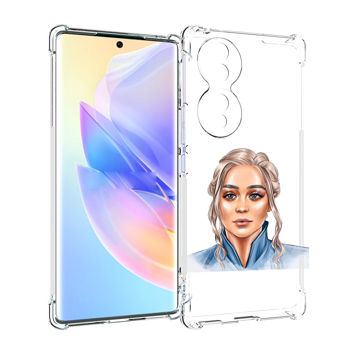 

Чехол MyPads красивая-нарисованная-девушка-блондинка женский для Honor 70, Прозрачный, Tocco