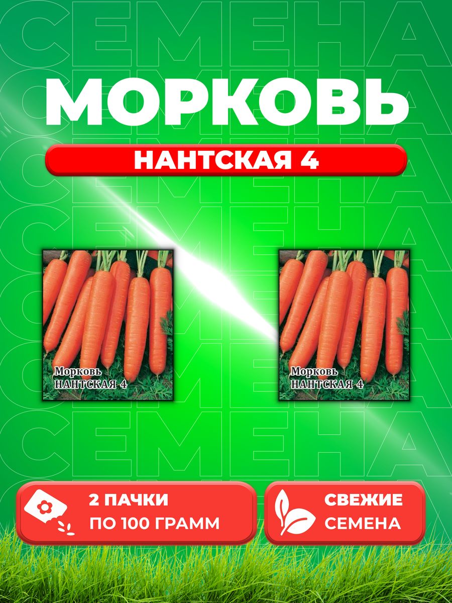 

Семена морковь Нантская 4 Гавриш 1912236354-2 2 уп.