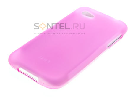 

First HTC Силиконовый чехол сиреневый в тех.уп.