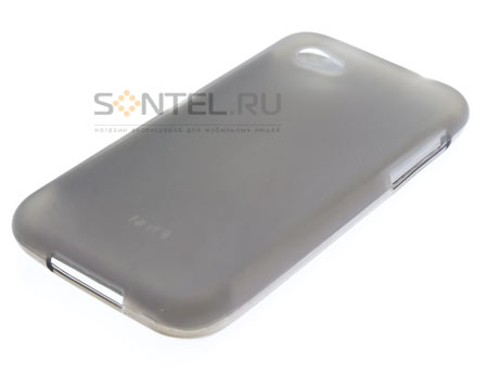First HTC Силиконовый чехол черный в тех.уп.