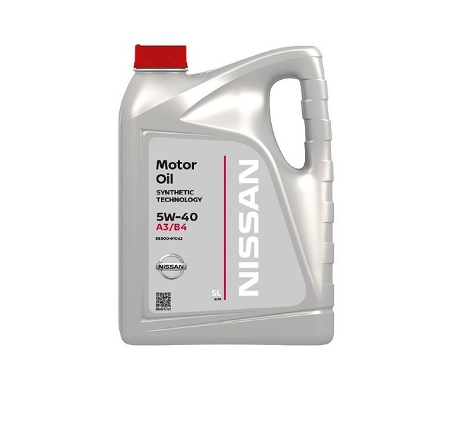 

NISSAN Масло Моторное "Nissan" Motor Oil 5w40 A3/B4 Sn/Сf (5 Л) Синт.