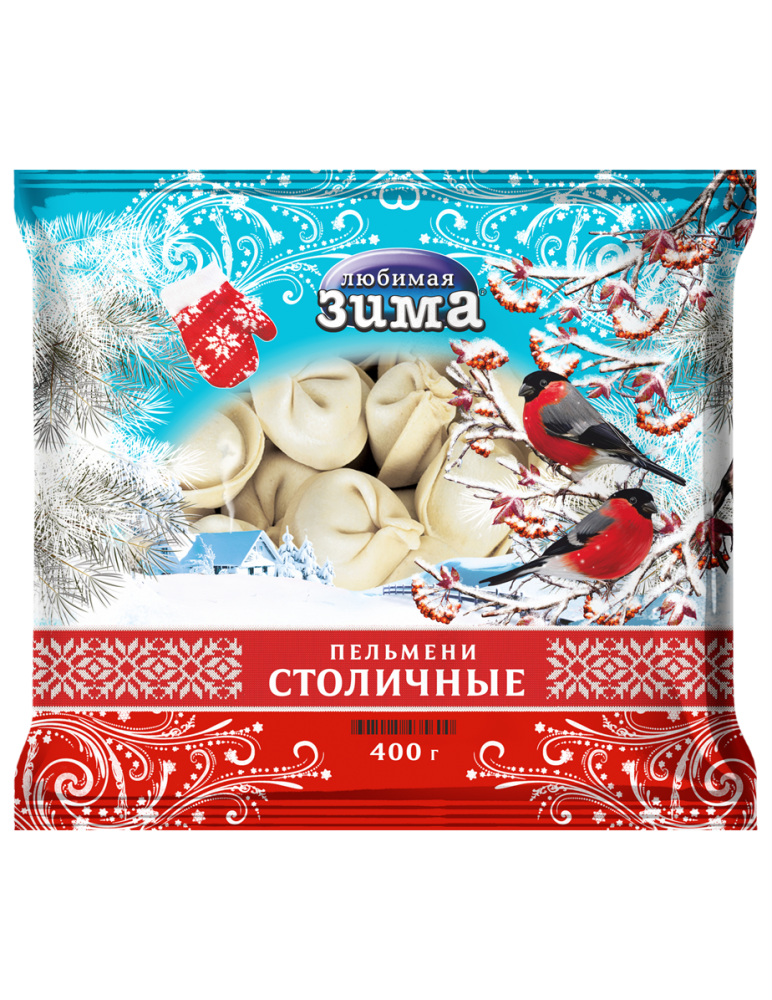 

Пельмени Любимая Зима Столичные с говядиной и свининой 400 г