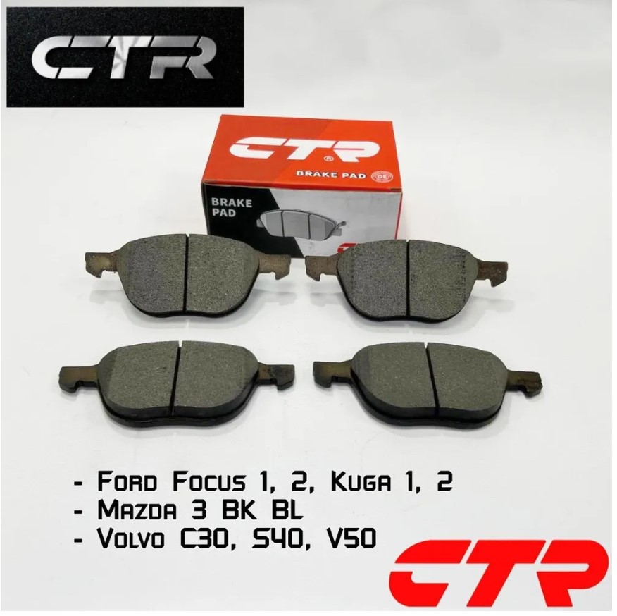 Передние тормозные колодки CTR для Ford Focus 2,3, Mazda 3, Volvo C30, S40, V50 Форд Фокус