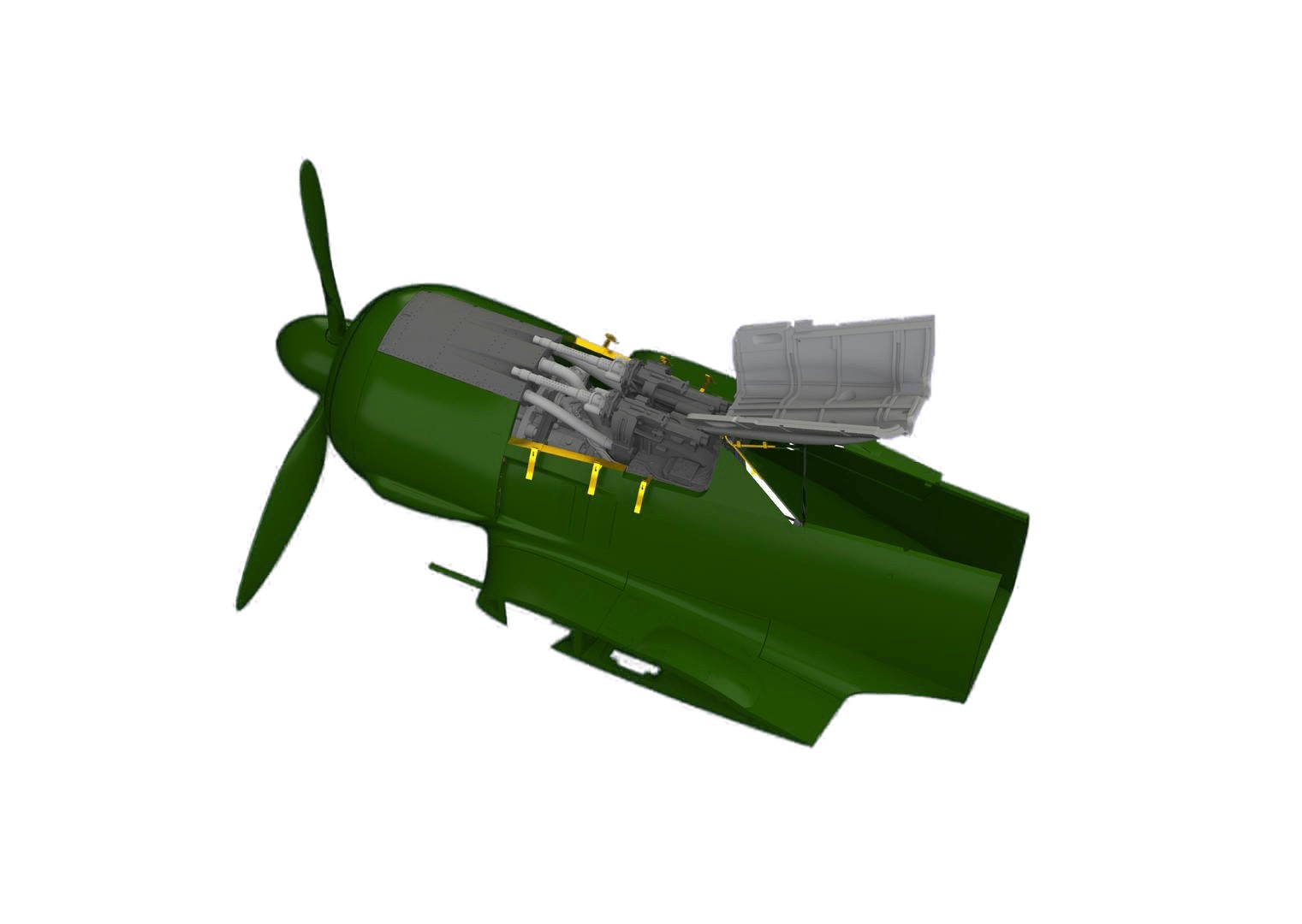 

648649 Eduard 1/48 Набор дополнений для Fw 190F-8 фюзеляжное вооружение, 648649