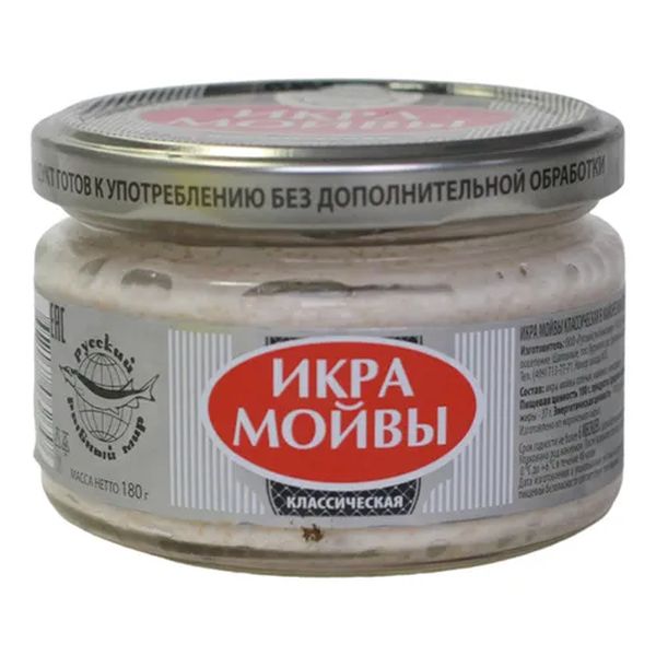 

Икра мойвы Русский Рыбный мир Классическая в майонезном соусе 180 г