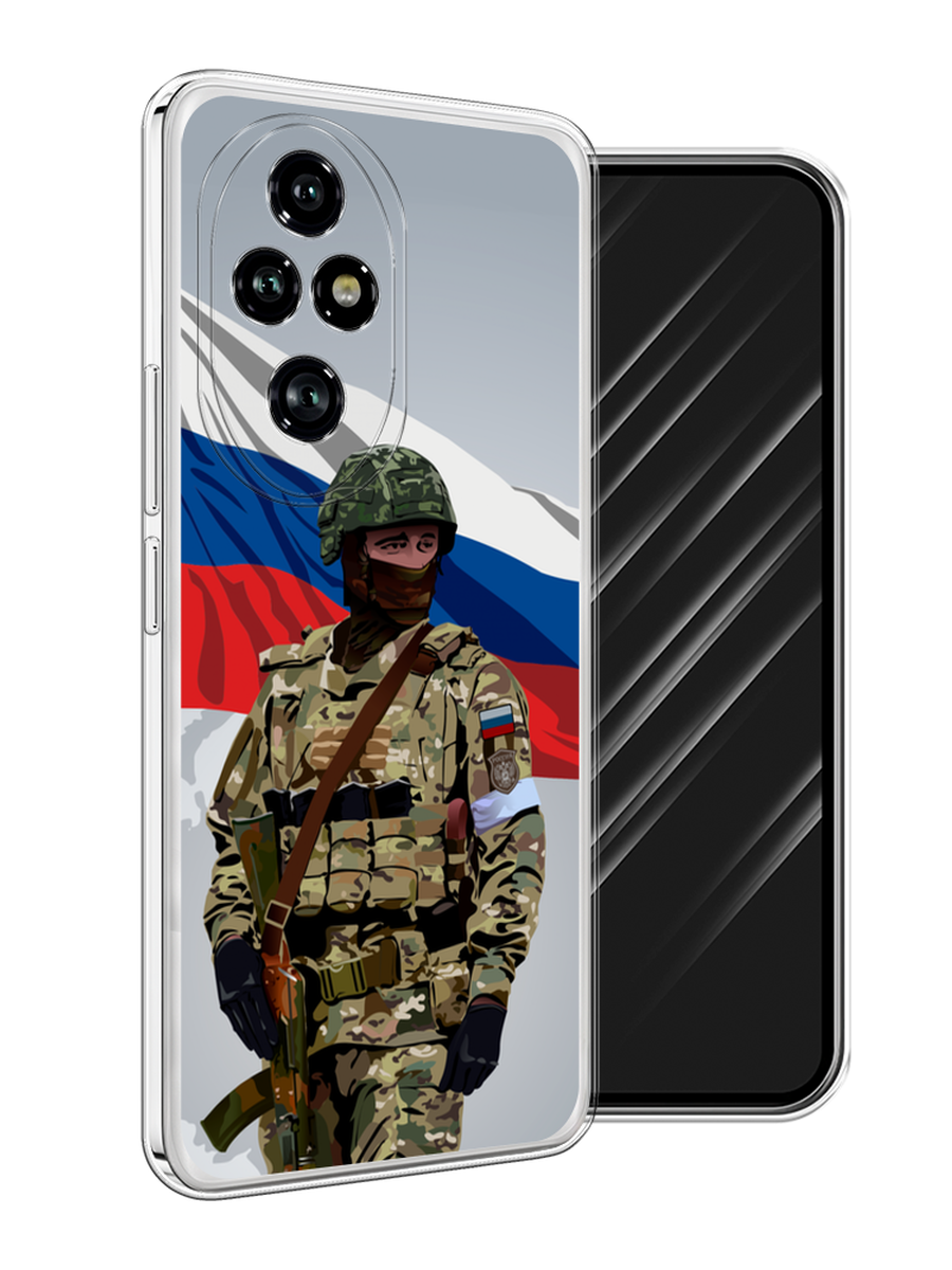 

Чехол Awog на Honor 200 Pro "Солдат с флагом", Белый;синий;красный;зеленый, 6124850-1