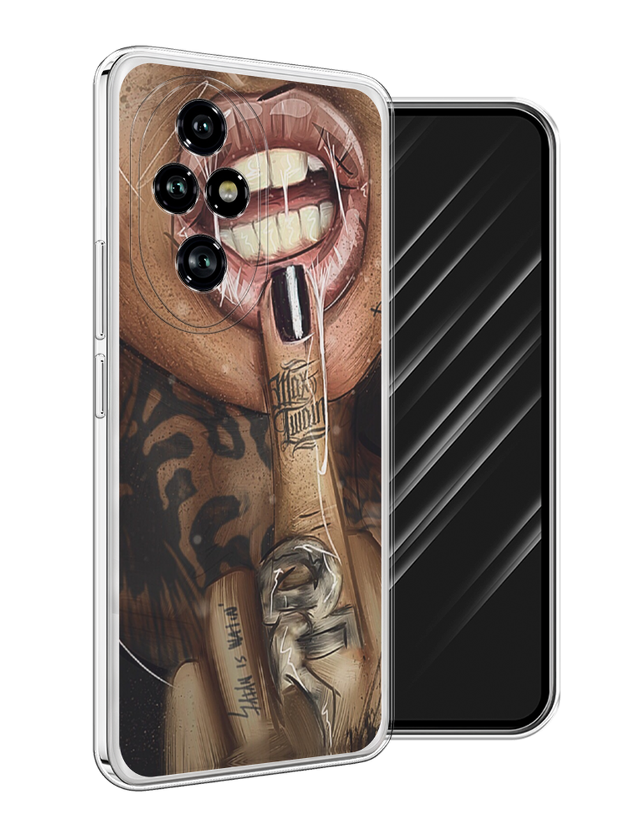 

Чехол Awog на Honor 200 Pro "Девушка с татуировками", Бежевый;розовый;черный, 6124850-1