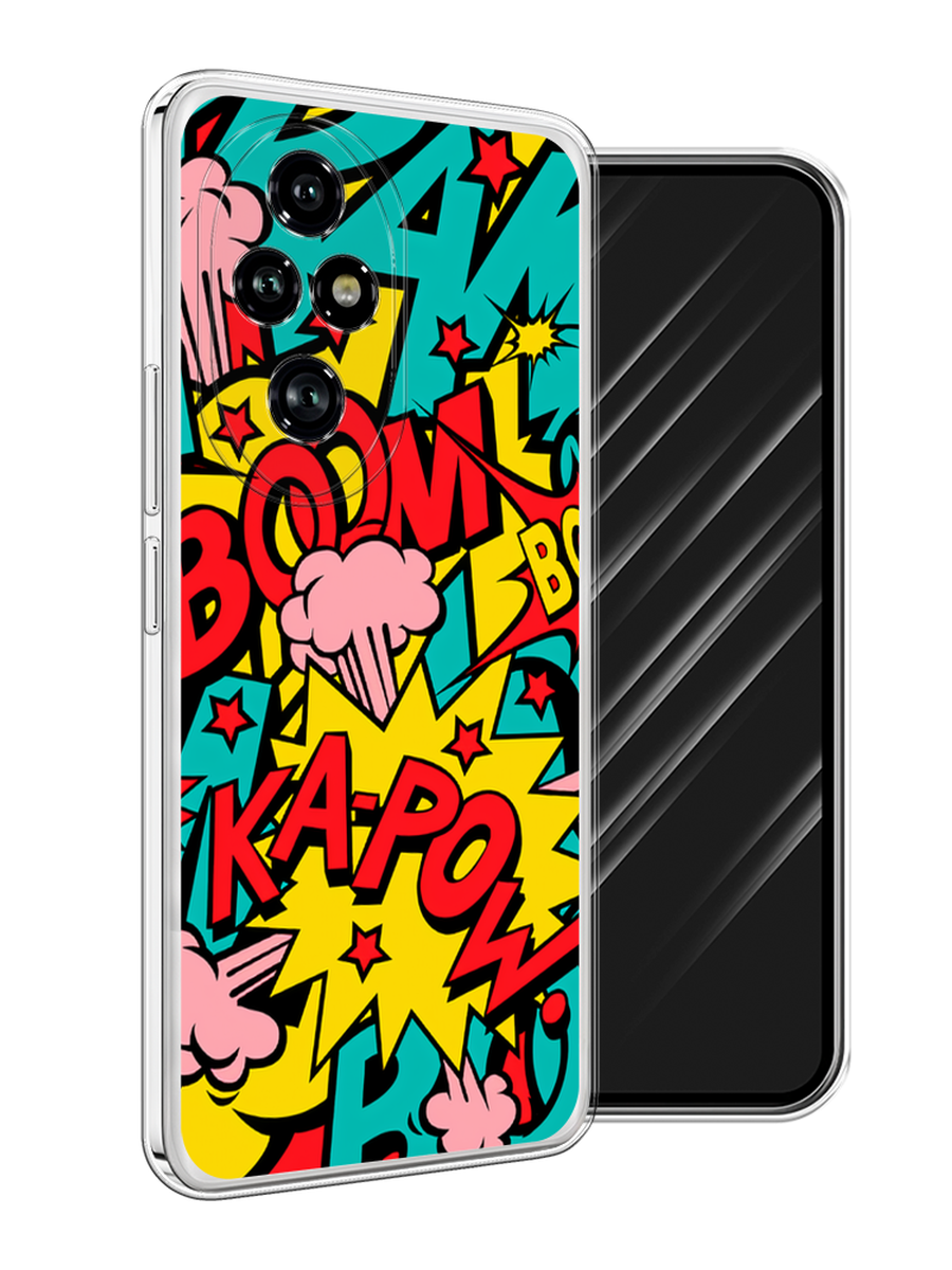 

Чехол Awog на Honor 200 Pro "Постер pop art", Бирюзовый;желтый;красный, 6124850-1