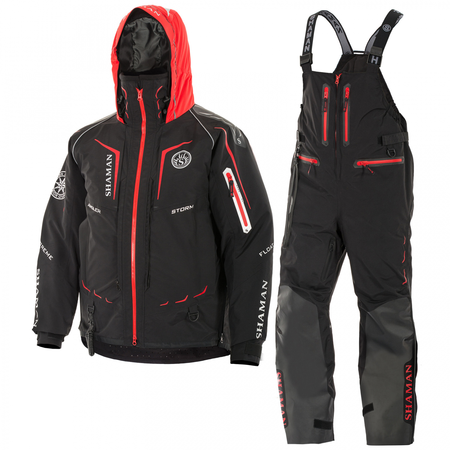 

Костюм-поплавок зимний «Angler (-20)» Black/Red S311 ХСН, Размер 46-48, Рост 176