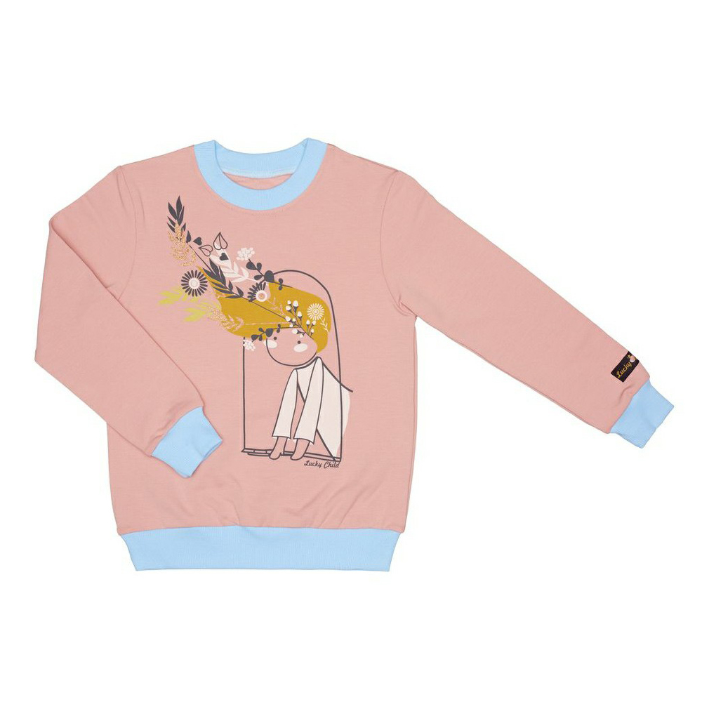 

Толстовка детская Lucky Child, розовый, р. 92, Осенний лес