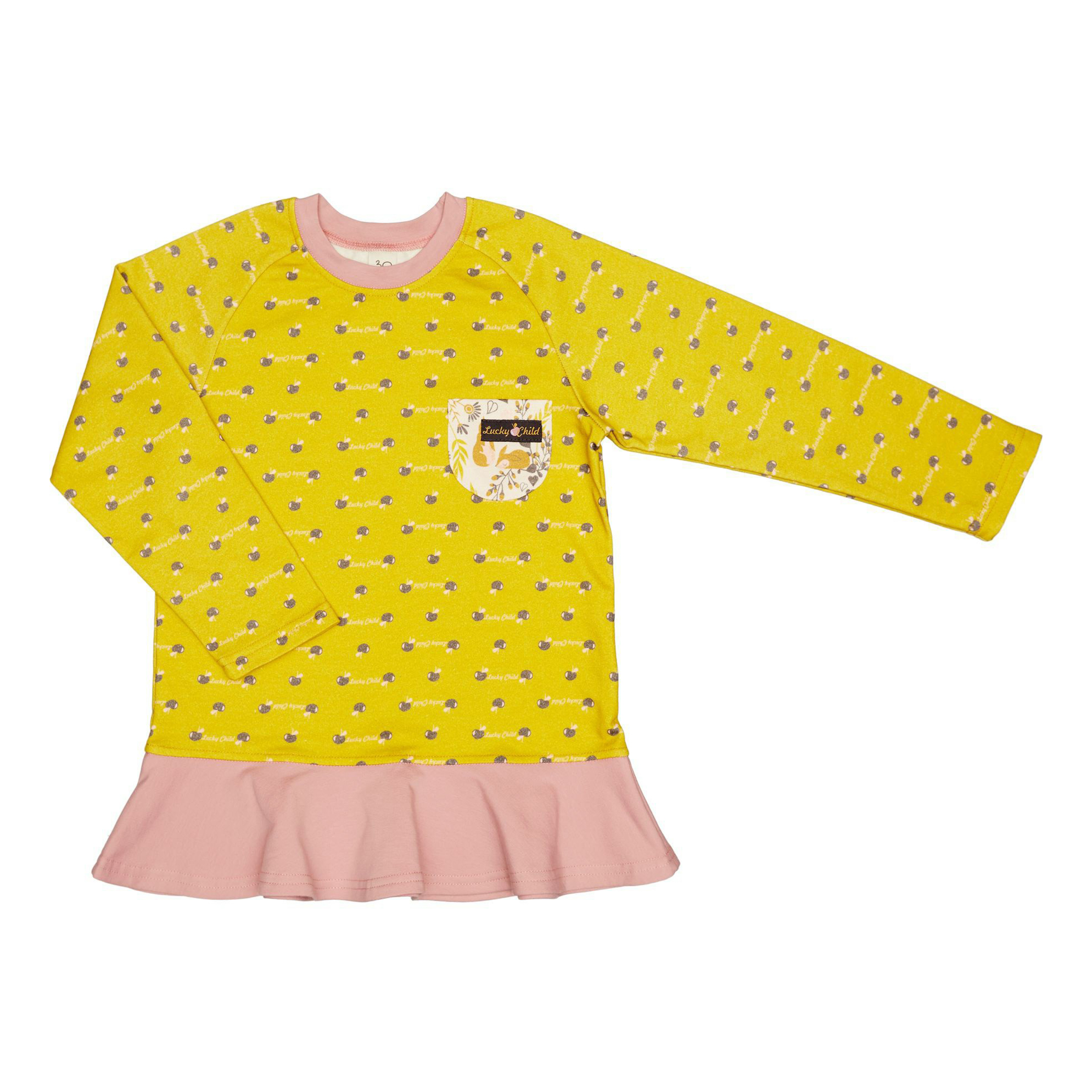 

Толстовка детская Lucky Child, розовый, р. 128, Осенний лес
