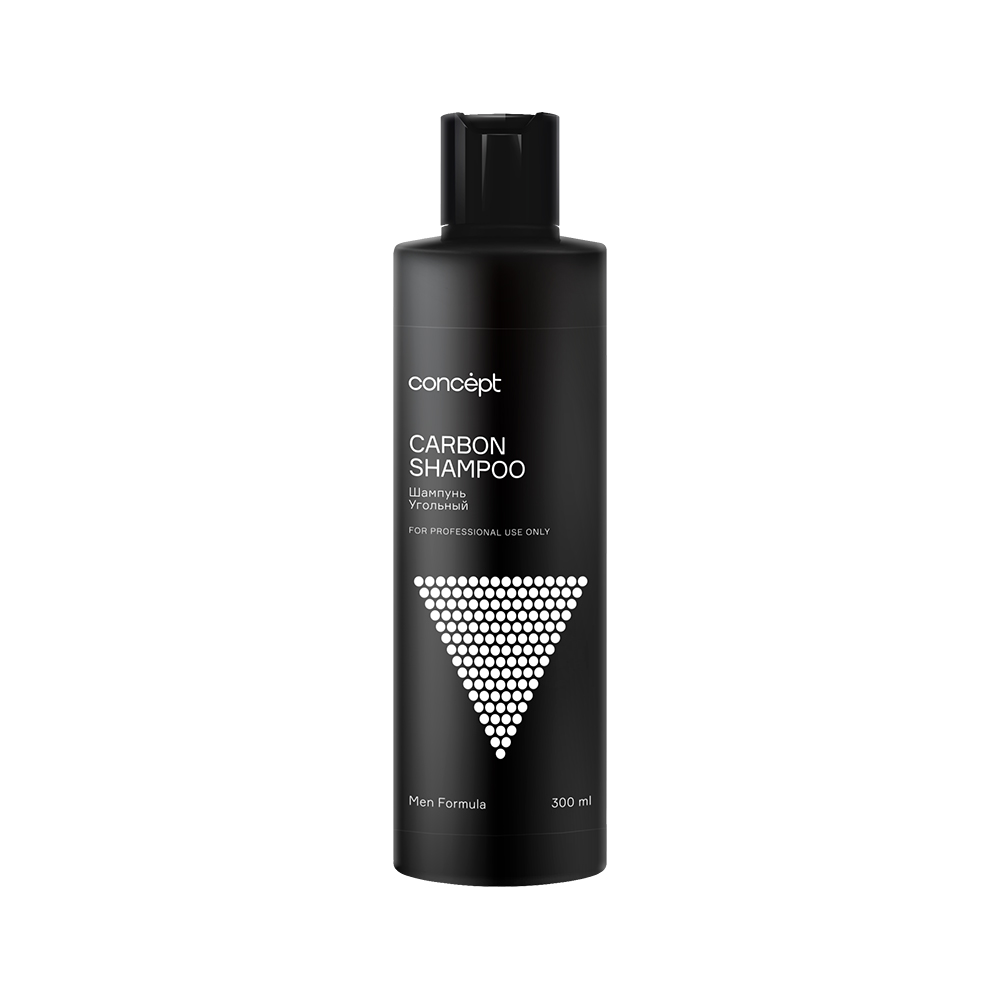 Шампунь угольный для волос Concept Carbon shampoo, 300 мл kaaral угольный тонирующий шампунь для волос charcoal 300 мл