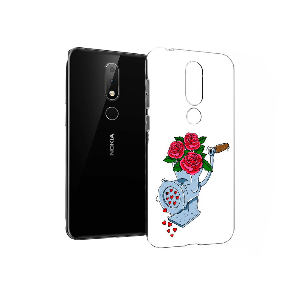 

Чехол MyPads Tocco для Nokia X6 Цветочные сердца (PT115295.99.199), Прозрачный, Tocco