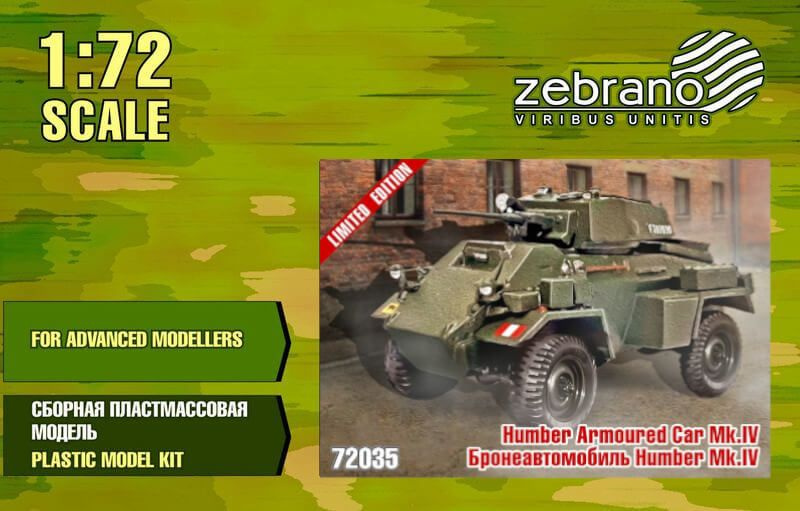 

Бронеавтомобиль Zebrano 1/72 Daimler Armored Car Mk IV 72035