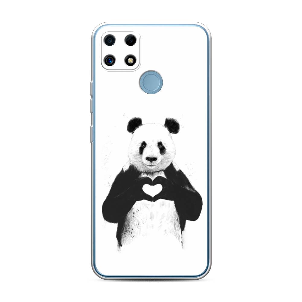 

Чехол Awog на Realme C25/C25s "Панда love", Разноцветный, 256950-10
